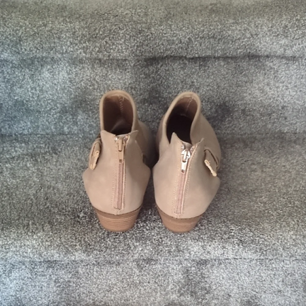Lane Bryant Taupe Ankle Booties